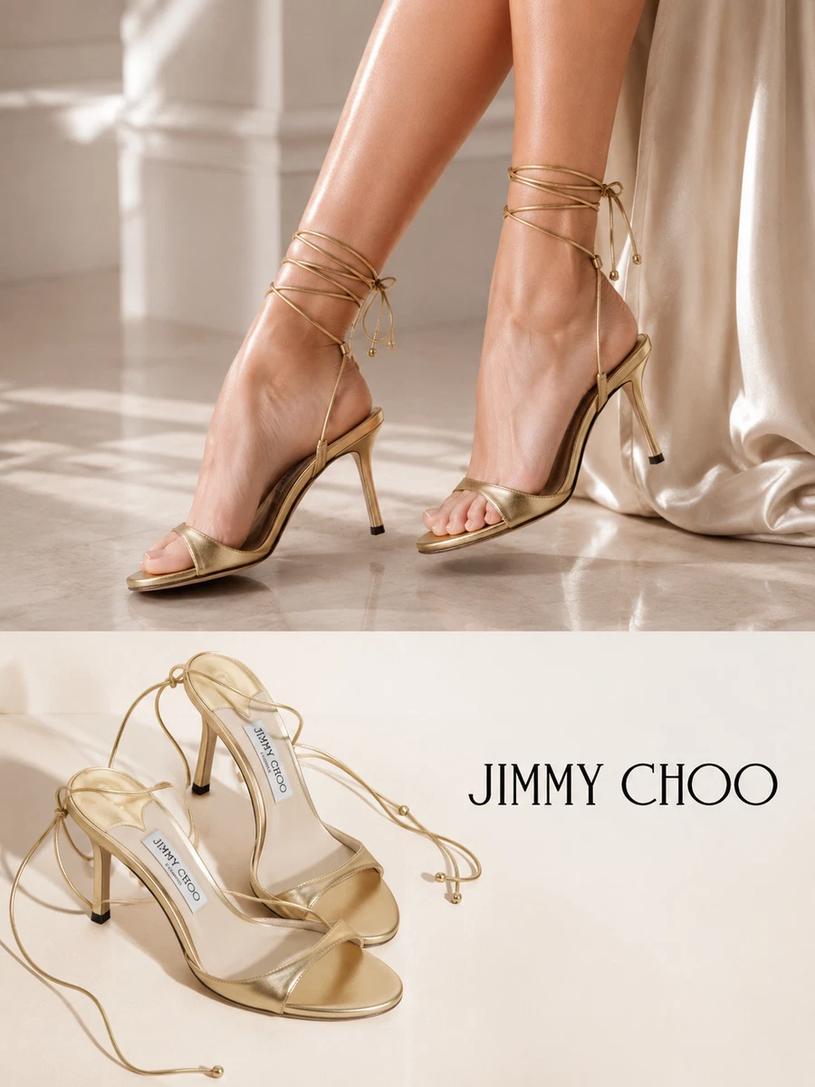 Jimmy Choo Gold Heels for Women for sale - eBay