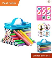 Multi-Color 42-Pack Soft Foam Hair Rollers - Heatless Curling Magic for All Hair