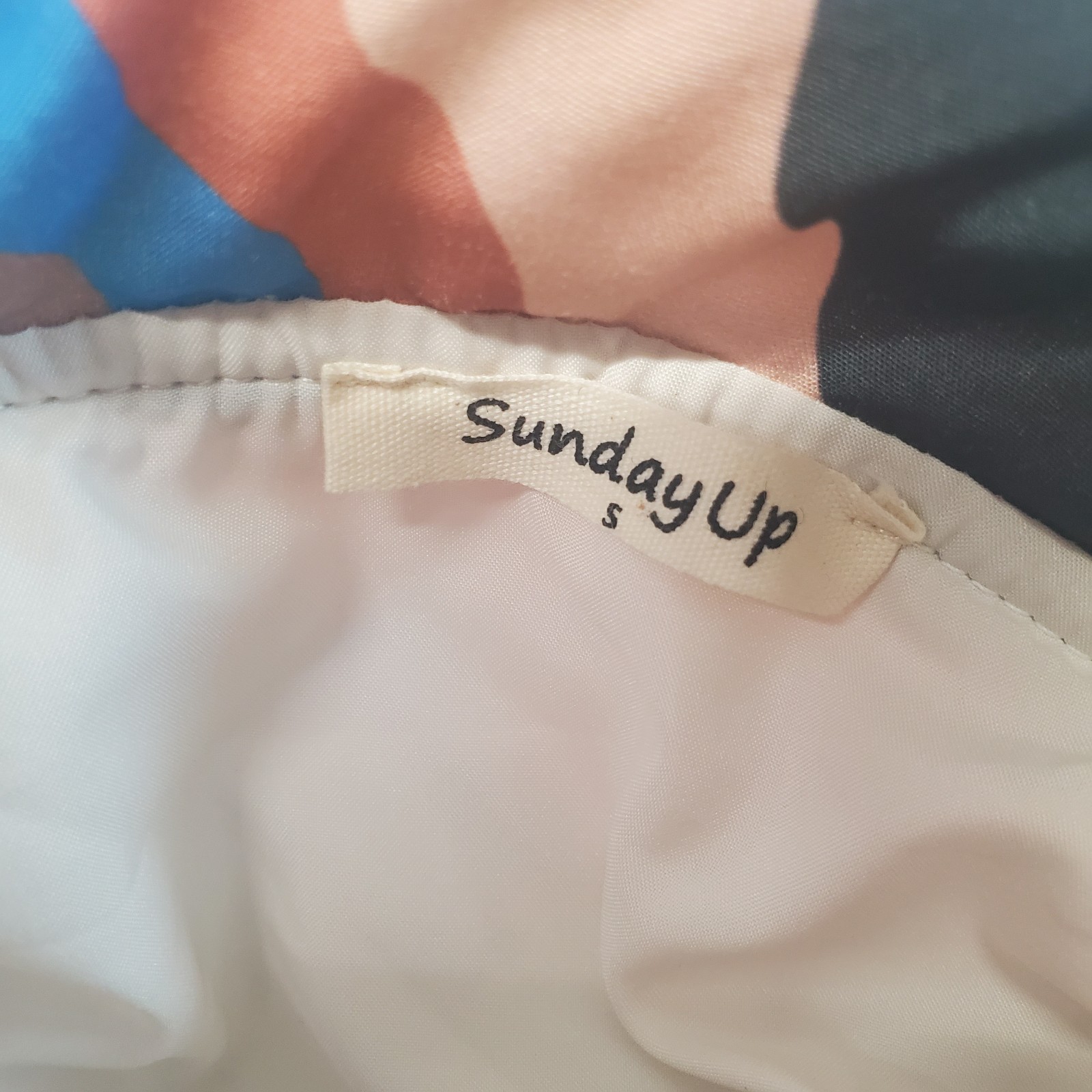 Sunday Up Quilted Patchwork Jacket Size Small Ecl… - image 7