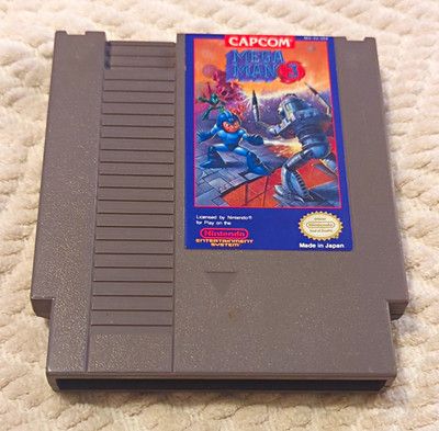 Capcom Mega Man 3 Nintendo NES NTSC-U/C 1988 Tested - Works
