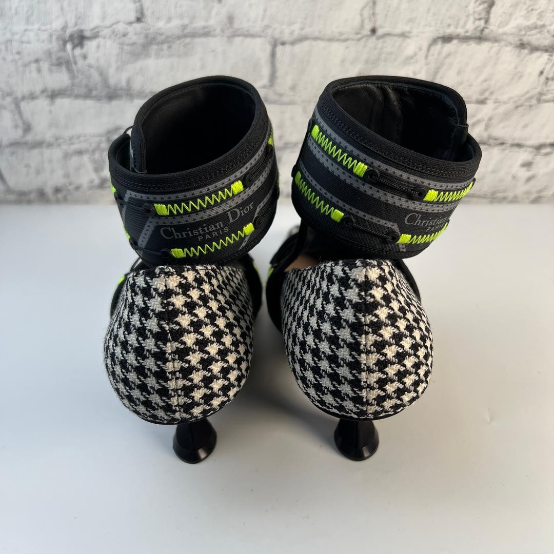Christian Dior Pumps Heel Black houndstooth pattern EU37/US7 116613c thumbnail 12