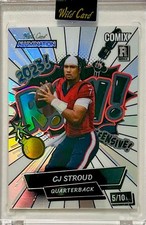 2023 Wild Card Alumination Comix CJ STROUD ROY RC 5/10 White Rainbow Holo Foil