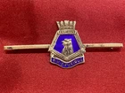 WW1/2 Royal Navy HMS Furious Silver Enamel Bar sweetheart Brooch w/fixing