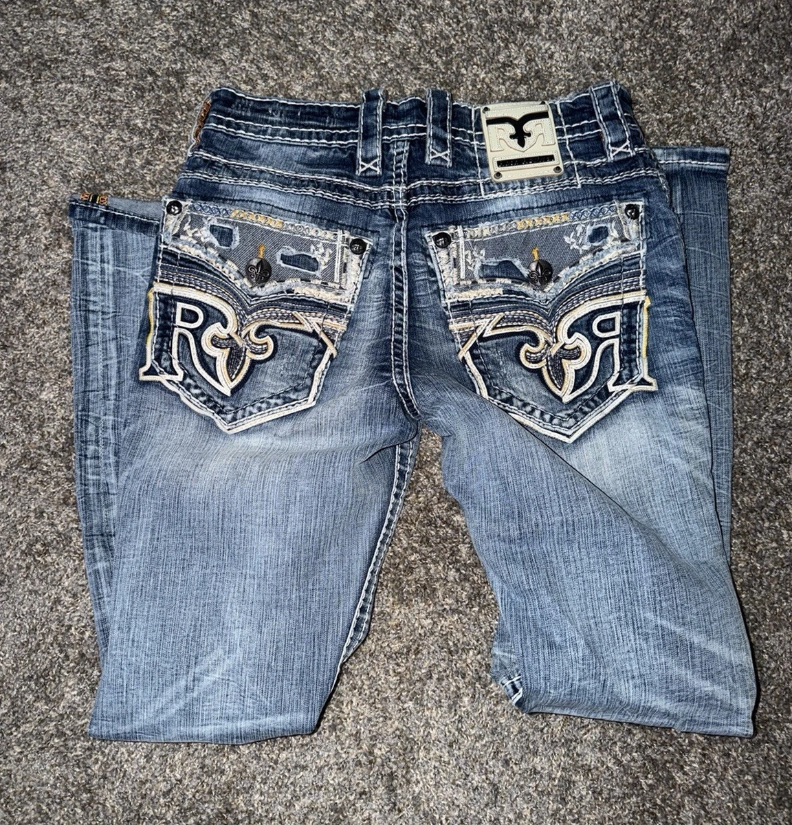 Rock Revival Regular Size 32 Inseam Jeans for Men in 31 Size for