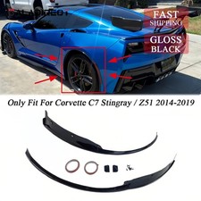 For Corvette C7 Z51 Stingray 2014-2019 Gloss Black Rear Wheel Trim Fender Flare