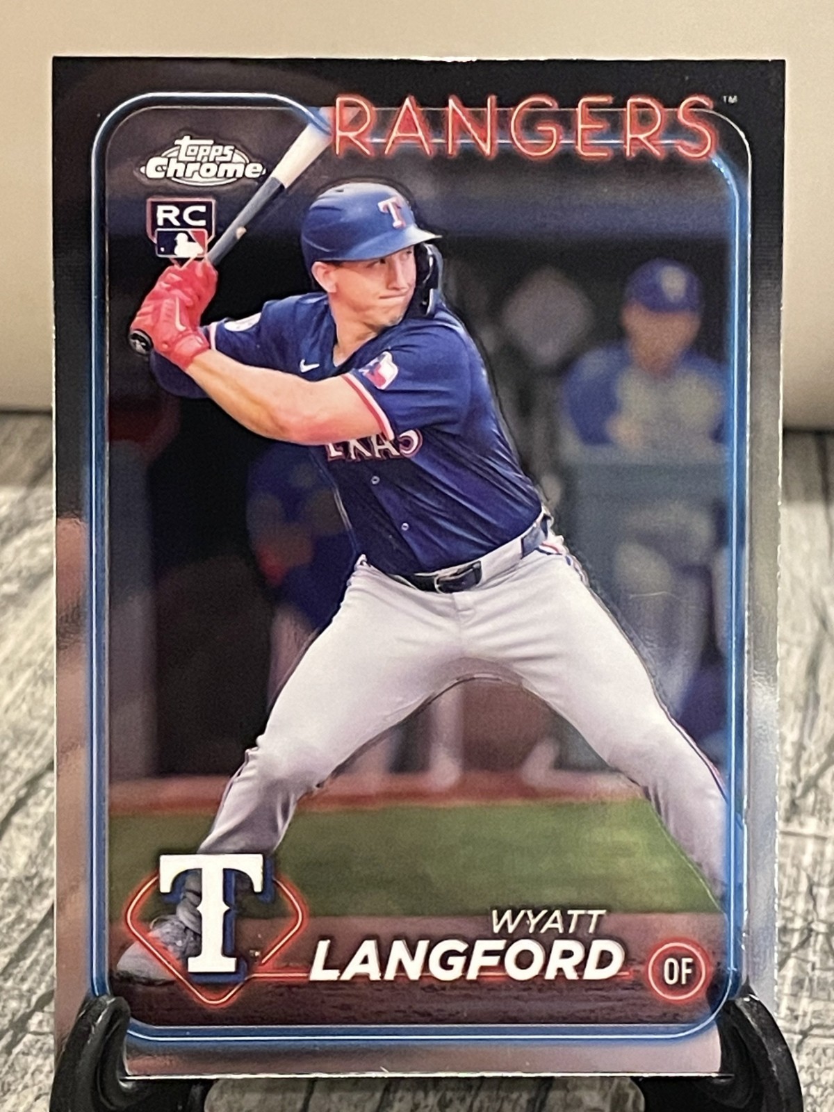Wyatt Langford RC 2024 Topps Chrome Update USC35 Texas Rangers