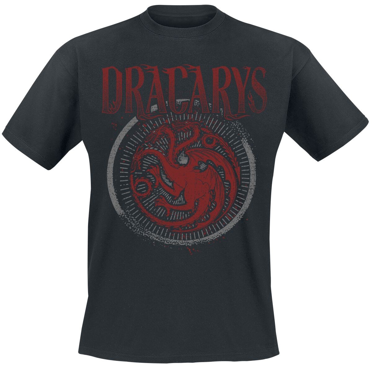 Game Of Thrones T-Shirt Herren Dracarys schwarz Fan-Merch TV-Serien 3990₽