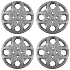 Set of 4 15" Wheel Covers Hub Caps Full Rim Tire Hubs for 2011-2015 Ford Fiesta