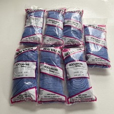 Lotto di 7 tappeti vintage Wonder Art pretagliati chiusura gancio filato NOS