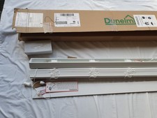 Dunelm Wide Slatted White Fauxwood Blind