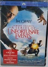 NEW Lemony Snickets A Series of Unfortunate Events DVD, 2005, FS 