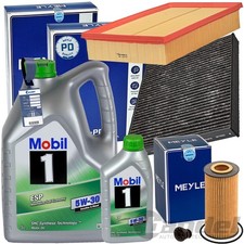 MEYLE FILTERSET+MOBIL 5W30 ÖL passend für VW PASSAT 3G GOLF 7 TIGUAN AUDI A3 8V