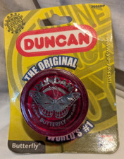 Vintage 1999 DUNCAN YOYO Butterfly 1999 Red Sealed