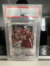 2012-13 Fleer Retro Fleer Showcase Fresh Ink Khris Middleton RC)