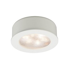HR-LED87-WT LED Round Button Lights, 3000K in White Finish