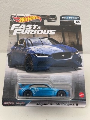 HOT WHEELS 2020 FAST & FURIOUS PREMIUM: FULL FORCE SET JAGUAR XE SV PROJECT 8 (P