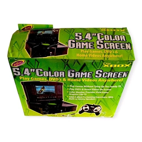Xbox Original Intec 5.4" Color Game Portable Screen w/Original Box! Tested/Works