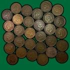 1800s-1909 Very Fine Condition Lot of 30 Indian Head Cent Coins #40709