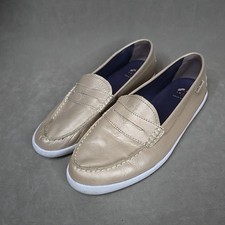 Cole Haan Nantucket 1928 Penny Slip-on Loafers Womens Sz 10B Gold