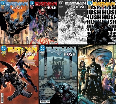 Batman HUSH 2 COMPLETE All A variant 7 book set 158 THRU 163 JIM LEE Free Ship