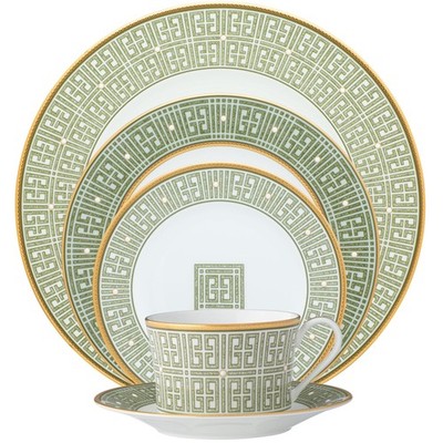 Noritake Infinity Green Gold 5Piece Place Setting, Service for 1
