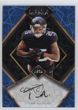 2022 Wild Card Mania Diamond Blue Lazers 1/5 Tyler Allgeier Rookie Auto RC 03qw. rookie card picture