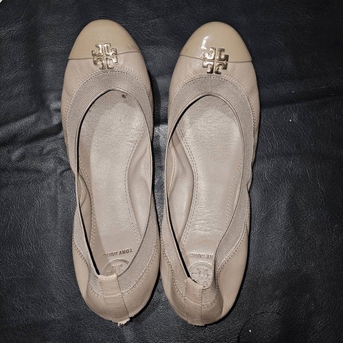 Tory Burch Womens Tan Taupe Jolie Ballet Flats Shoes 8M 8 thumbnail 5