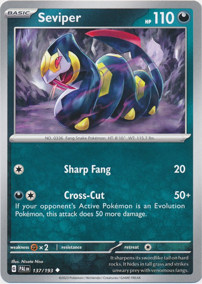 Seviper - 137/193 - Uncommon - Near Mint
