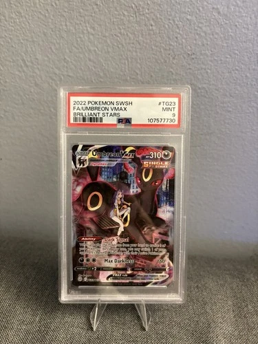 Pokemon TCG Umbreon VMAX TCG TG23/TG30 Trainer Gallery Brilliant Stars PSA 9