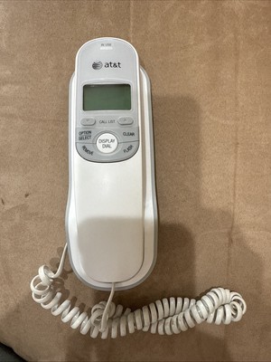 AT&T Corded Phone With Caller ID Desk And Wall Mount White