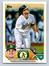 2023 Topps #95 Jonah Bride Oakland Athletics Rookie