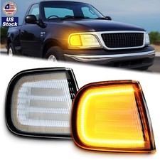 Clear Led Front Drl Turn Signal Light Corner Lamps For 1997-2002 Ford Expedition Clear Led Front Drl Turn Signal Light Corner Lamps For 1997-2002 Ford Expedition