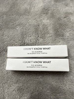 Set 2 D.S & DURGA I Don't Know What Eau De Parfum Spray Samples 1.5ml NEW