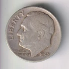 1948-D ROOSEVELT DIME 10¢ DENVER MINT 90% SILVER COIN UNITED STATES OF AMERICA