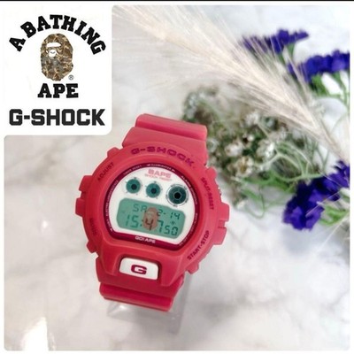 A Bathing Ape x Casio G-Shock DW-6900 Bape Limited Edition PINK | eBay