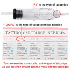40PCS Tattoo Cartridge Needle Mixed round Liner Shader Magnum with Membrane