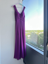 Morilee Mulberry Sleeveless Chiffon Bridesmaid Dress  Size 6