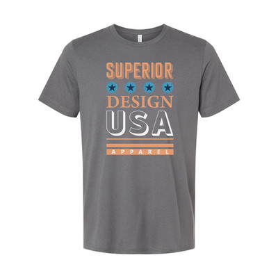 Superior Design USA Apparel Unisex Graphic Tee With Blue Star Icons