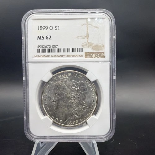1899 O $1 Morgan Silver Dollar - NGC MS62 - Free Shipping
