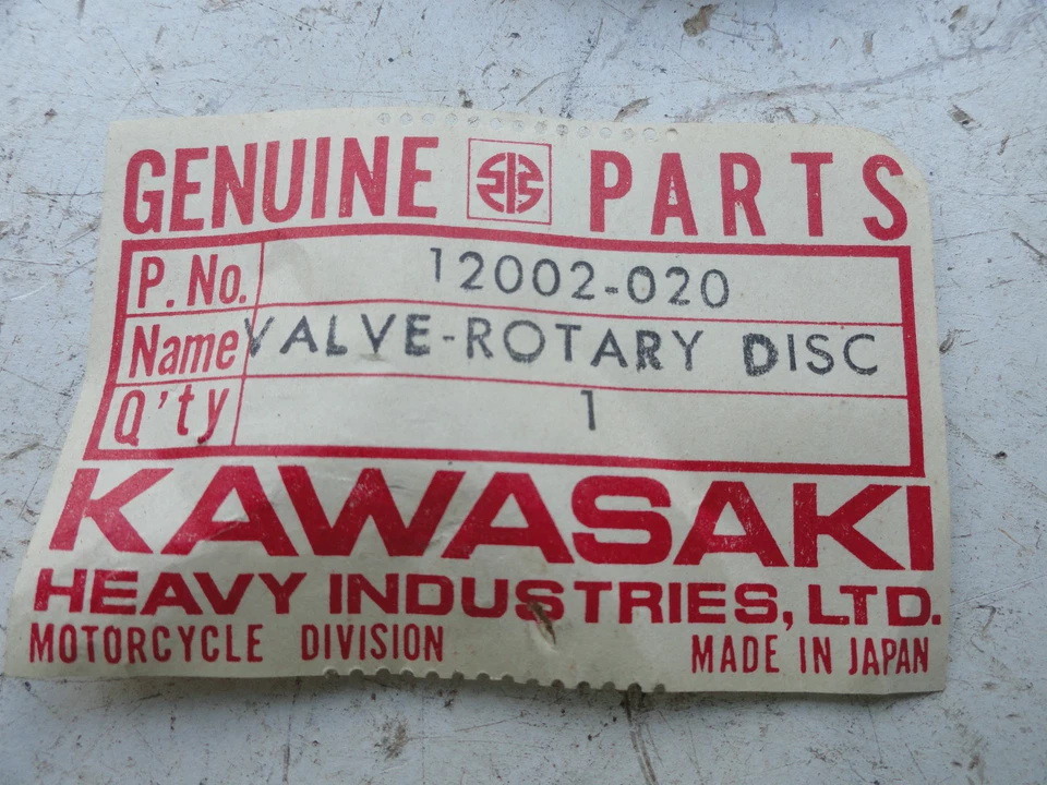 KAWASAKI NOS A1 A1SS A7 A7SS A1 ROTARY VALVE FIBER DISC OEM # 12002-020 OM2 - Image 3 of 3