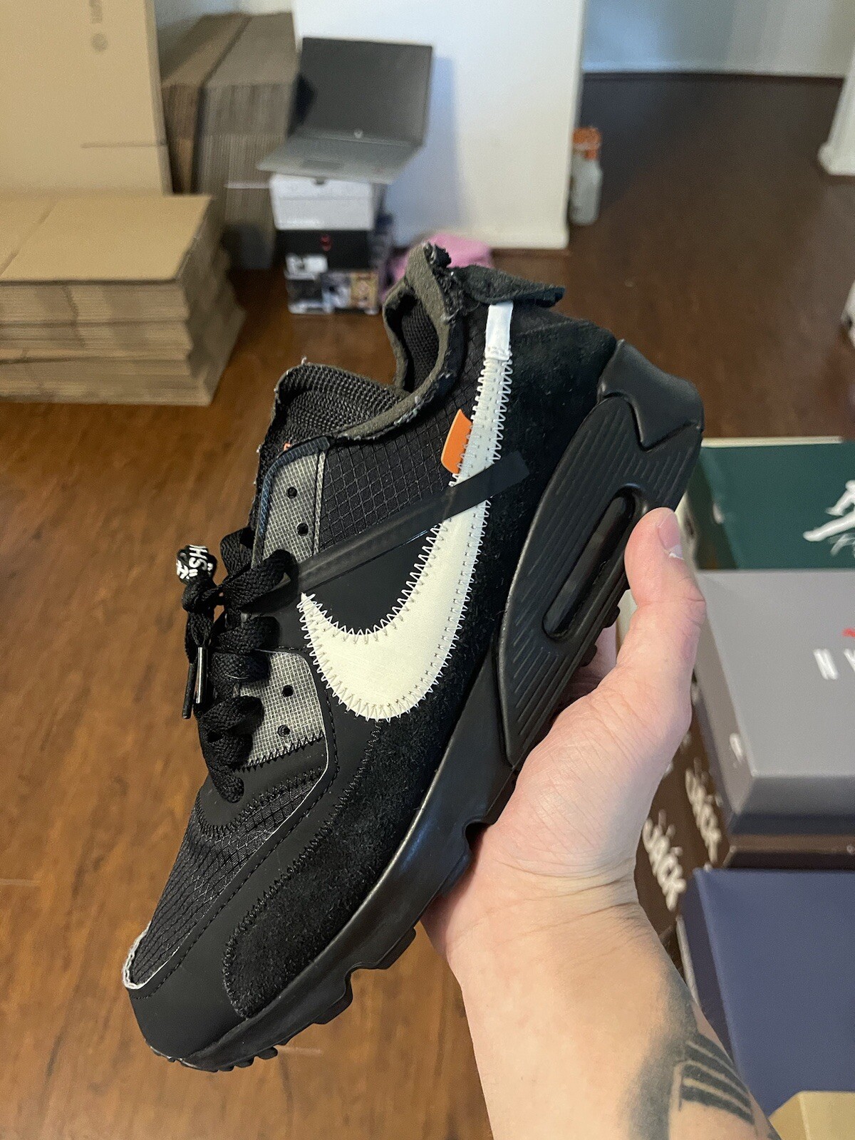 OFF WHITE X NIKE Taglia 9 Nike Air Max 90 x OFF WHITE Nero 2019