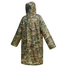 Poncho da pioggia lungo Bionic Coating Ghillie impermeabile leggero abbigliamento esterno
