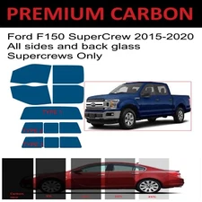 Premium Carbon Window Tint fits Ford F150 2015-2020 Supercrew 4d tint