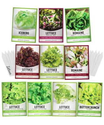 Salad Greens Lettuce Seed Assortment | 10 Variety Pack | eBay