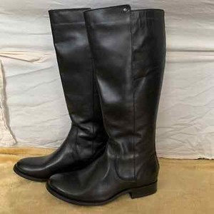 dark gray ankle booties