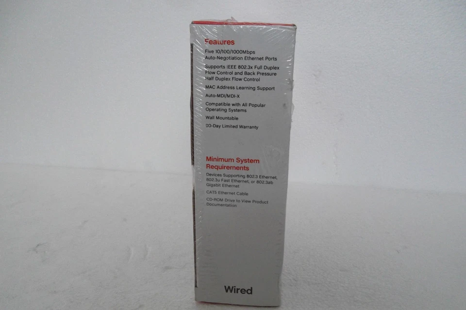 Fry's 5-Port Gigabit Ethernet Switch 1000 Mbps Auto-MDI-X 802.3 FR-5PTGSW NEW - Image 2 of 4