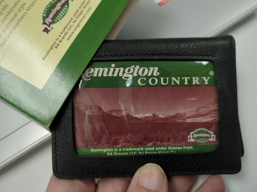REMINGTON COUNTRY LEATHER SPORTSMAN'S WALLET/ID CARD CASE NIP - Picture 3 of 6