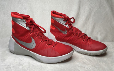 Nike Mens Size 12 Hyperdunk 2015 Red Basketball Shoes Lace Up 749885-605