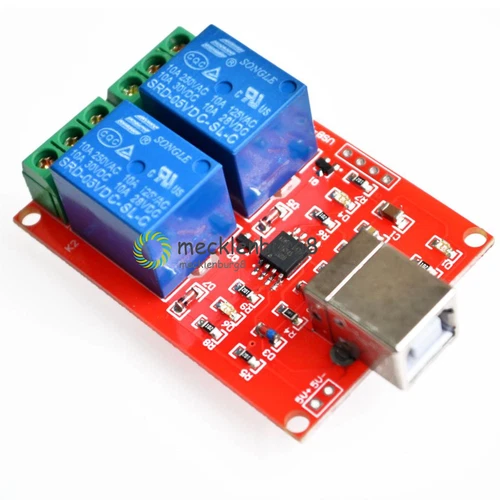 5V 2 Channel Relay Shield Control interface USB/2 Kanal USB Relais Modul