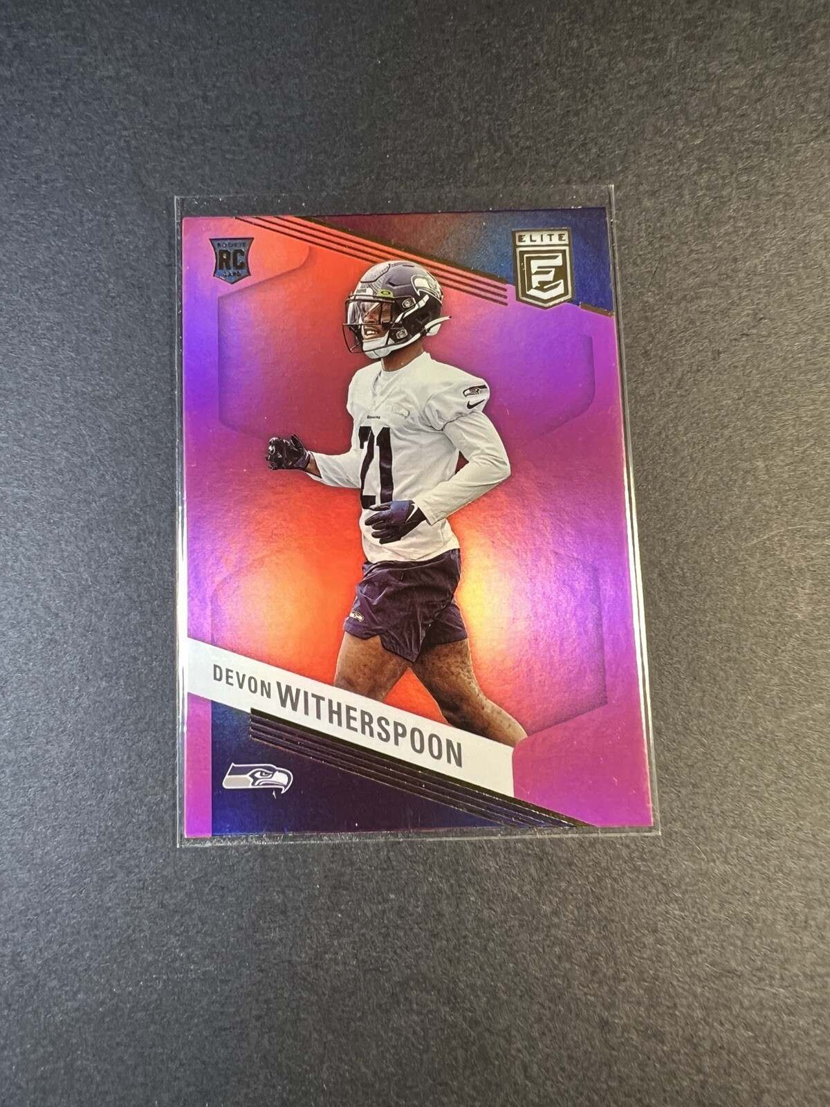 2023 Panini Donruss Elite - Rookies Pink #133 Devon Witherspoon (RC)